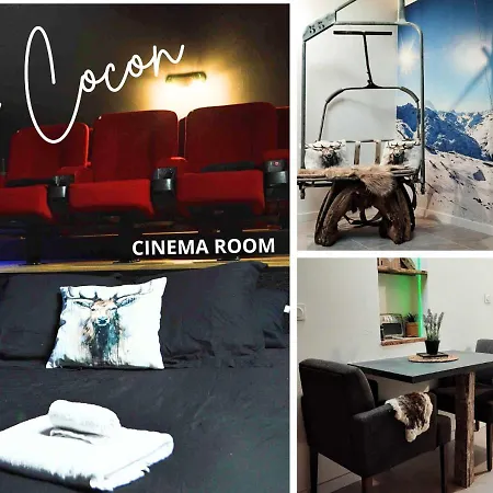 Le Cocon L'unique Experience Cinema De La Grange Savoyarde 1km Du D'annecy Apartmán Lathuile